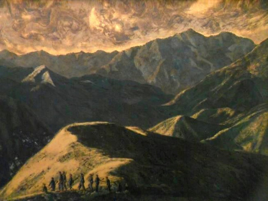 Tác phẩm “Nhớ một chiều Tây Bắc” Ảnh: Nguồn Internet 