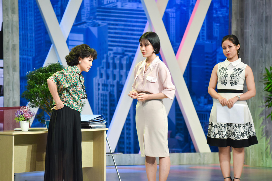 Ứng viên tìm cơ hội việc làm tại gameshow Whose chance - Cơ hội cho aiẢnh: CTV