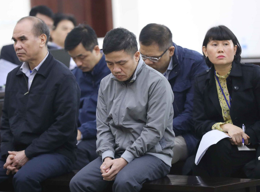 Các bị cáo tại tòa 