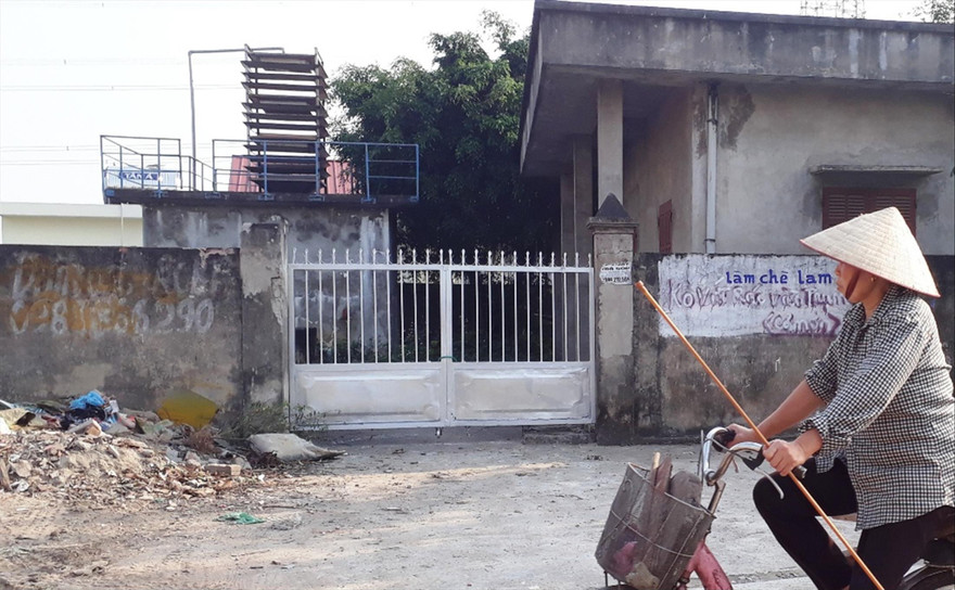 Trạm cấp nước sạch thôn Phúc Lâm xây dựng từ năm 2009 nhưng vẫn chưa hoạt động 