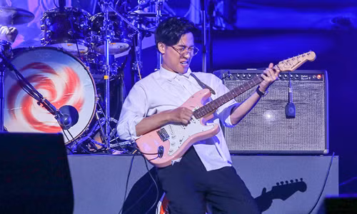 Hình ảnh “tăng động” của Thắng trong hòa nhạc Ngọt In the Spotlightảnh: Mỹ Thanh 