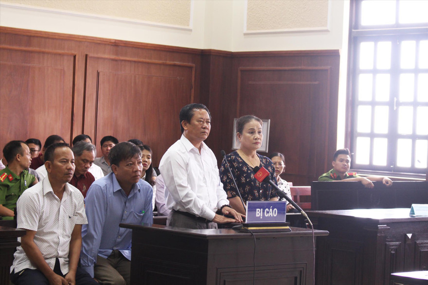 Các bị cáo tại phiên tòa phúc thẩm