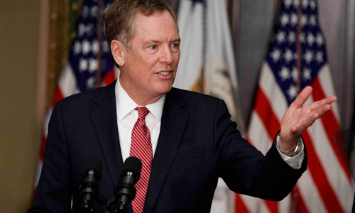 Đại diện Thương mại Mỹ Robert Lighthizer đòi Trung Quốc phải “báo cáo định kỳ” ảnh: mx.usembassy.gov