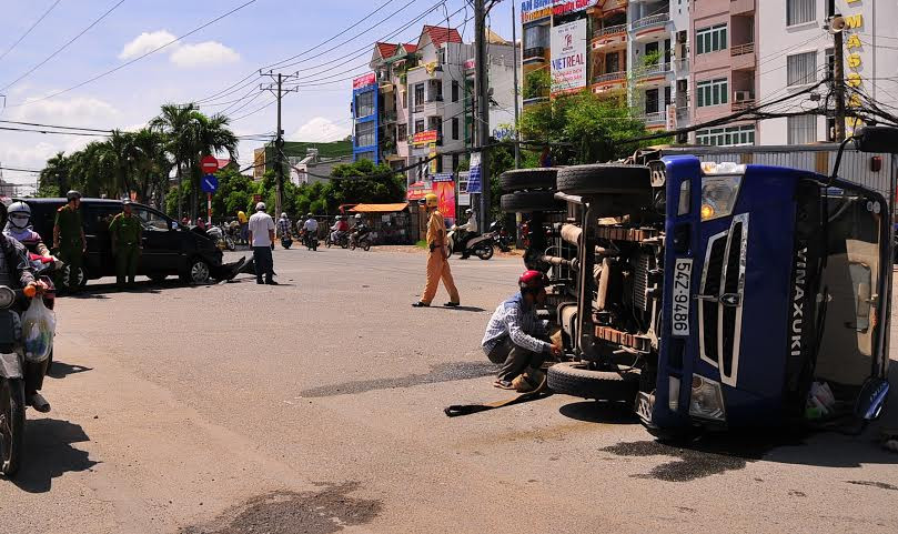 Hiện trường vụ tai nạn.