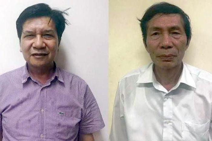 Chân dung bị can Trần Ngọc Hà và Lâm Chí Quang 