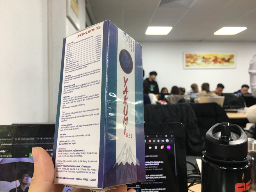 Sản phẩm Yakumi mà Cty Phamaco quảng cáo sản xuất từ công nghệ nano của Nhật Bản thực chất chỉ đáng giá vài nghìn đồng