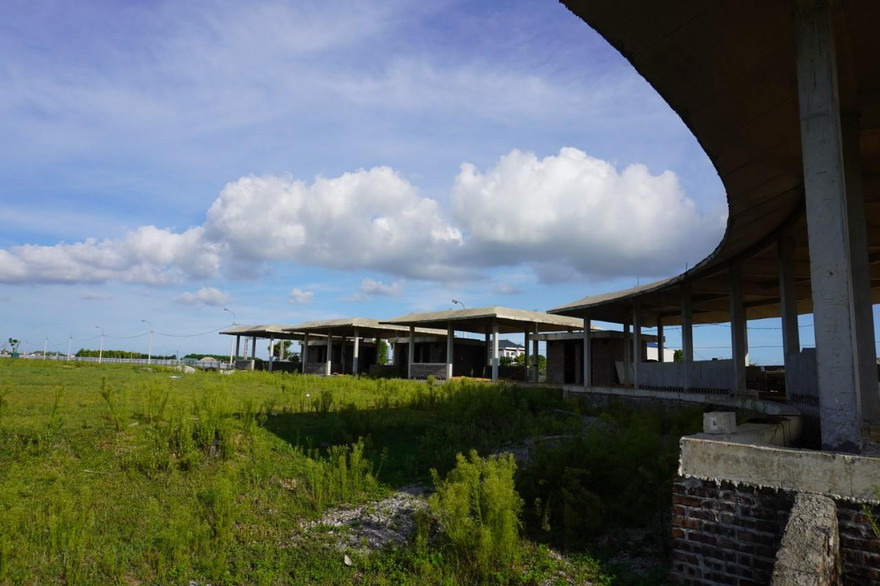 Dự án Trung tâm dạy nghề y tá điều dưỡng quốc tế dang dở, bỏ hoang tại Thanh Hóa Ảnh: H.L