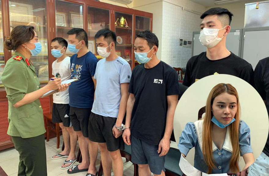  Nhóm đối tượng người Trung Quốc nhập cảnh trái phép vào Việt Nam và nữ sinh Trần Thị Phương Thảo (ảnh nhỏ) 