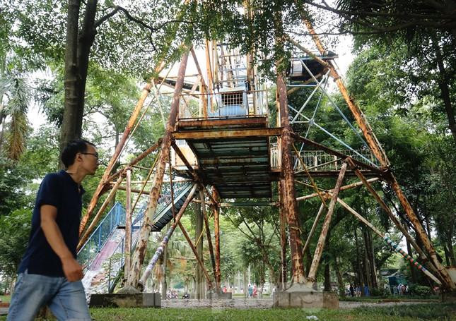 Nhiều khu vui chơi trong công viên Tuổi trẻ xuống cấp nguy hiểm 