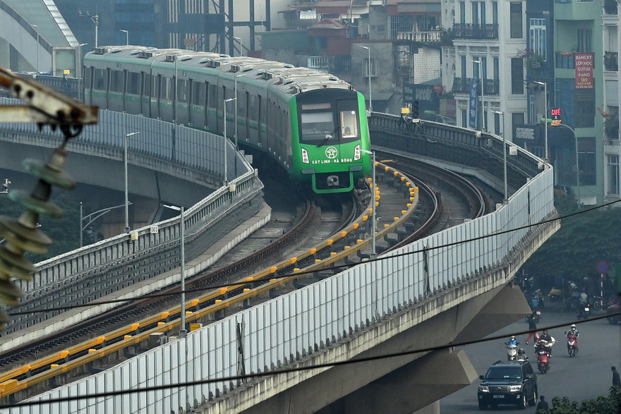 Xem xét bàn giao và đưa vào vận hành Dự án đường sắt Cát Linh - Hà Đông cuối tháng 4/2021Ảnh: Như Ý 