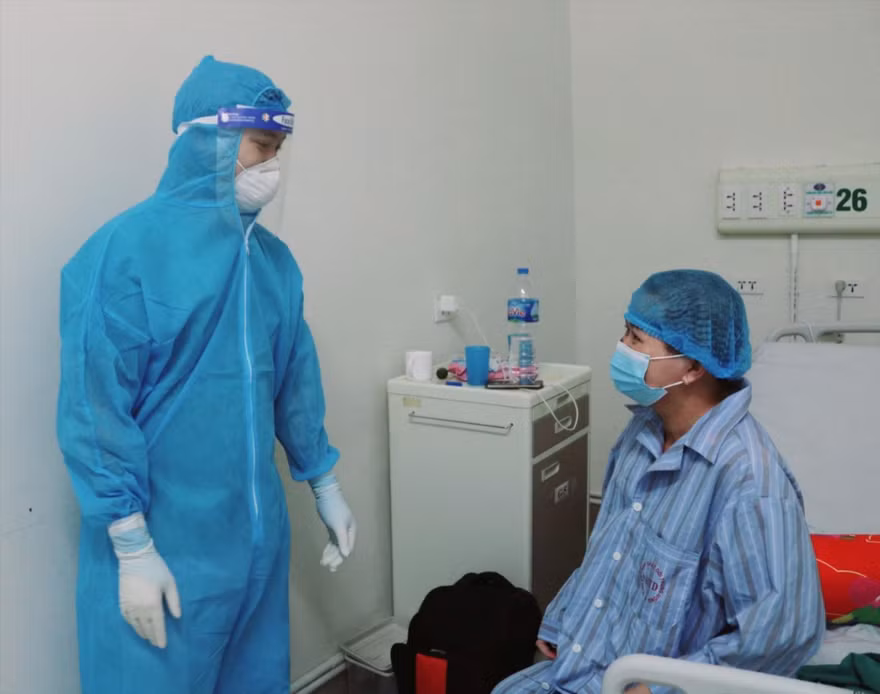 Sản phụ K. ổn định sức khỏe, xuất viện chiều 26/6 Ảnh: ĐÔNG ANH 