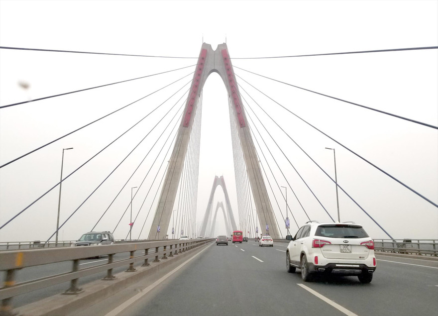 Thời gian tới cơ quan chức năng có thể áp dụng thu phí tại tuyến đường Nhật Tân - Nội Bài. Ảnh: Phạm Thanh 