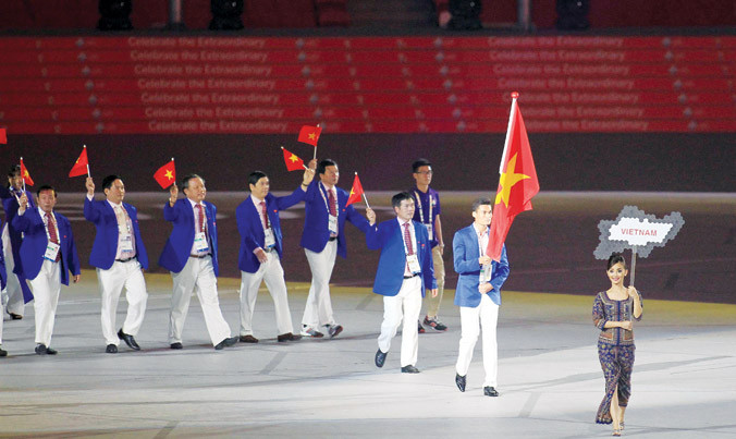 Trang phục trình diễn của Đoàn TTVN tại SEA Games 28. Ảnh: VSI