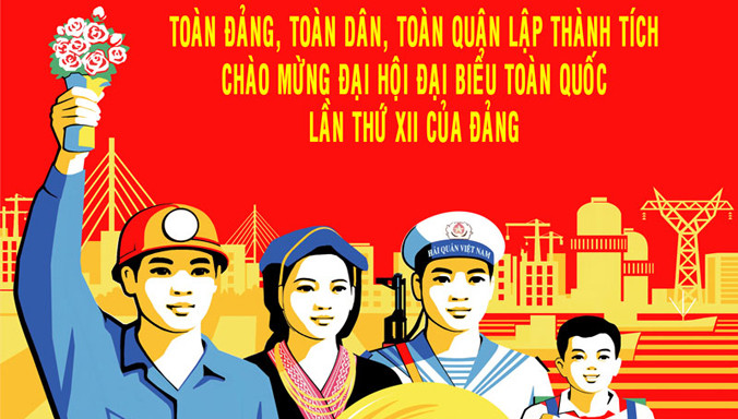 Người dân Việt Nam đang chờ đón Đại hội XII thành công với đội ngũ lãnh đạo mới đưa đất nước tiến lên.