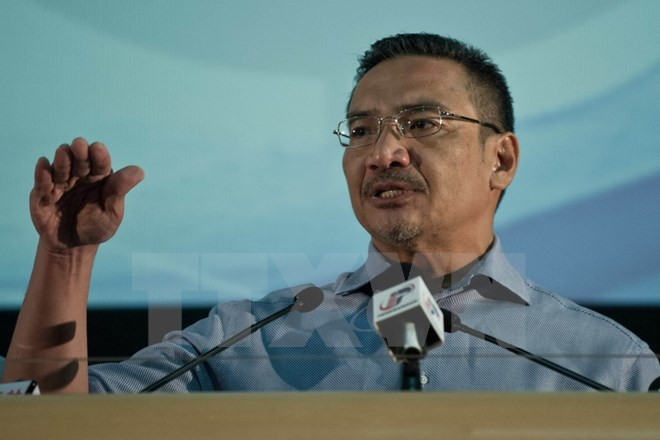 Bộ trưởng Quốc phòng Malaysia Hishammuddin Hussein. (Ảnh: AFP/TTXVN)