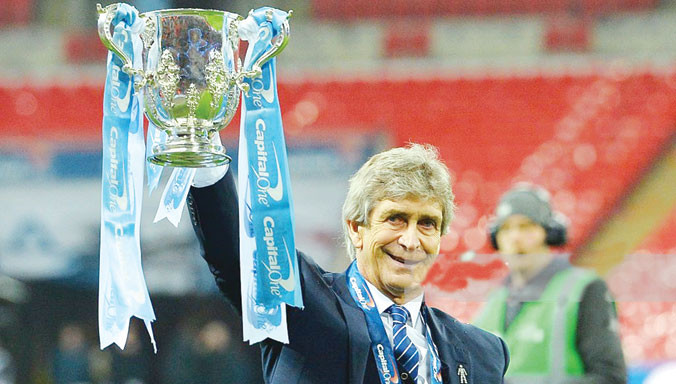 Pellegrini đã có món quà chia tay tặng Manchester City. Ảnh: GETTY IMAGES