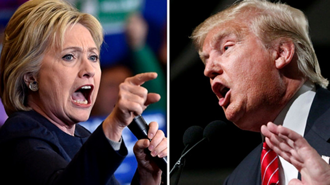 Bà Hillary Clinton và ông Donald Trump.