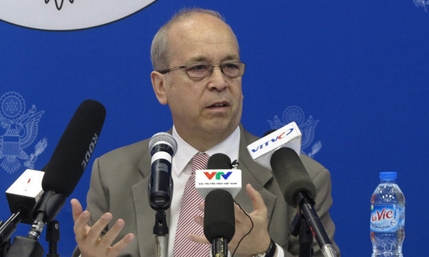 Trợ lý Ngoại trưởng Mỹ phụ trách Đông Á - Thái Bình Dương Daniel Russel. Ảnh: Thanh Niên.