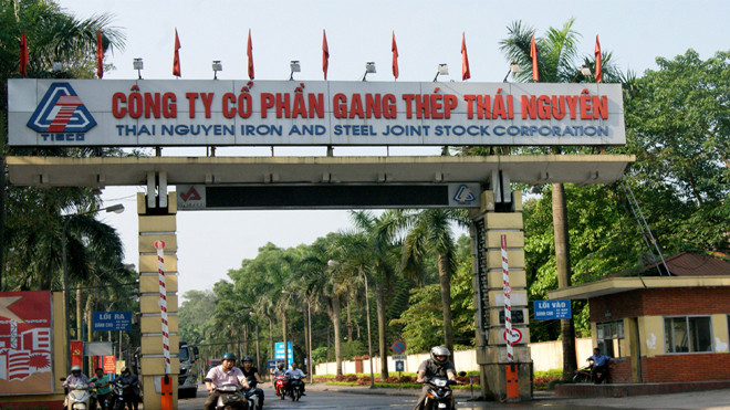 Cty CP Gang thép Thái Nguyên (TISCO) có 35,2% cổ phần do SCIC nắm giữ, với giá trị 1.000 tỷ đồng. Ảnh: Phạm Thanh