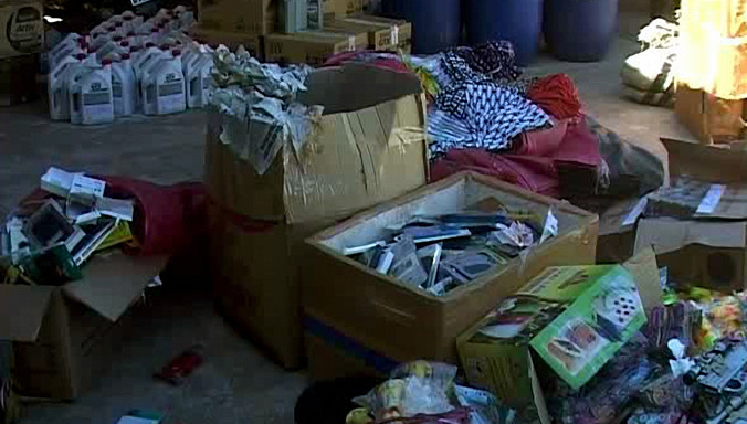 Hàng hóa vi phạm bị tiêu hủy.