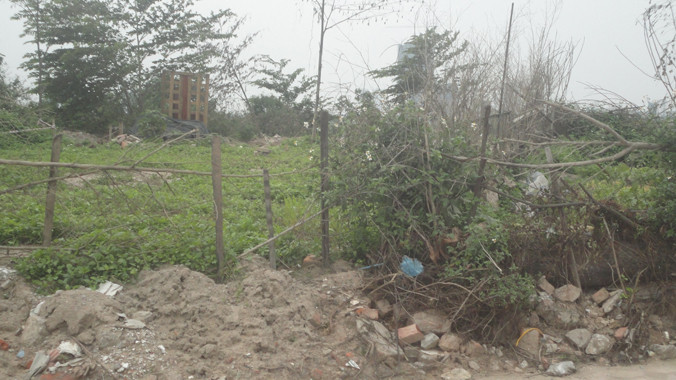 Chiếm dụng đất tại đường mới