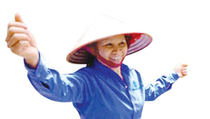 Diễn viên quần chúng Nguyễn Thị Khuy (xã Trường Yên, huyện Hoa Lư)