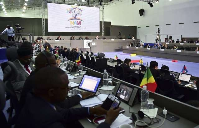 Quang cảnh Hội nghị Thượng đỉnh Phong trào Không liên kết (NAM) lần thứ 17. Ảnh: AFP