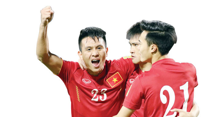 ĐTVN đã có chiến thắng đậm trong trận ra mắt chính thức của HLV Hữu Thắng. Ảnh: VSI