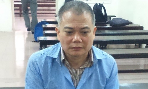 Đoàn Thạch Cương tại tòa. Ảnh: Zing