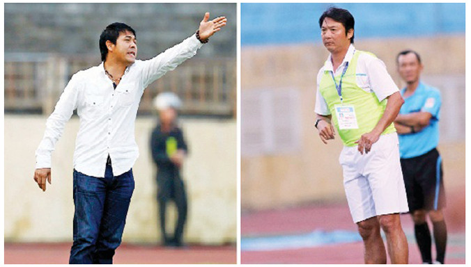 HLV Hữu Thắng và HLV Huỳnh Đức vẫn không mặn mà với chiếc ghế HLV trưởng ĐT đầy áp lực. Ảnh: VSI