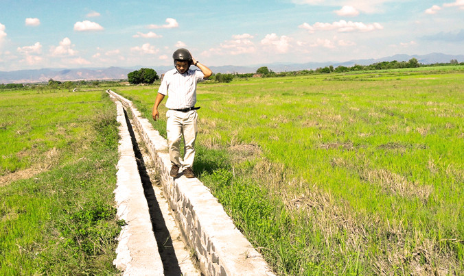 Kênh mương nơi xảy ra sai phạm.