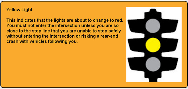 Đèn vàng chỉ có tỉnh chất cảnh báo, không có chế tài xử phạt tại Canada.