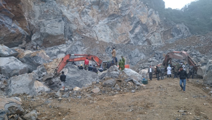 Hiện trường vụ tai nạn. Ảnh: Hoàng Lam