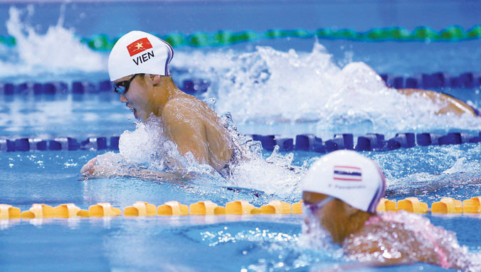 Thành tích của kình ngư Ánh Viên đang đi xuống trong lúc Olympic Brazil đang đến gần. Ảnh: VSI