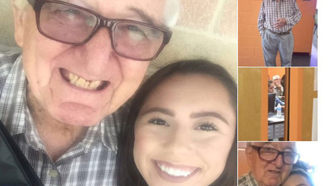 Hai ông cháu cùng học một trường cao đẳng