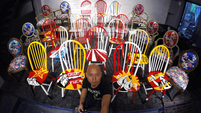 Họa tiết sặc sỡ - sức hút của Đồng Nát décor.