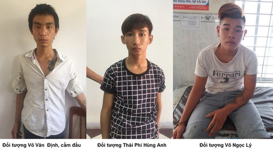 Các đối tượng trong nhóm cướp. Ảnh: Người lao động