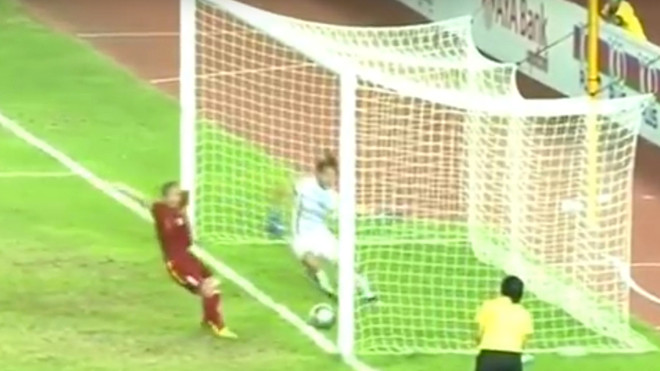 Tình huống cú sút luân lưu 11 của Nguyễn Thị Liễu ở trận chung kết.