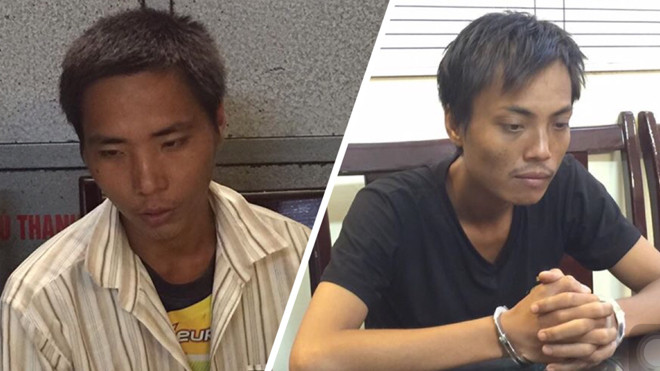 Chánh và Hiệp tại cơ quan công an.