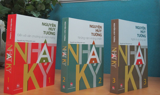 Bìa cuốn Nhật ký Nguyễn Huy Tưởng.