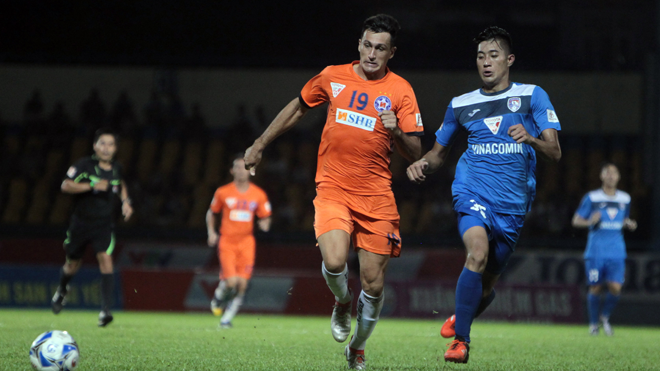 Chân sút hàng đầu V-League Gaston Merlo khó có cơ hội đóng góp cho ĐTVN dù đang được Đà Nẵng làm thủ tục nhập tịch. Ảnh: VSI