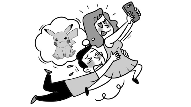 Vợ bỏ việc nhà đi bắt... Pokemon