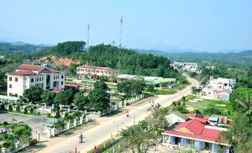 Xây cổng chào tiền tỷ mừng ngày thành lập huyện