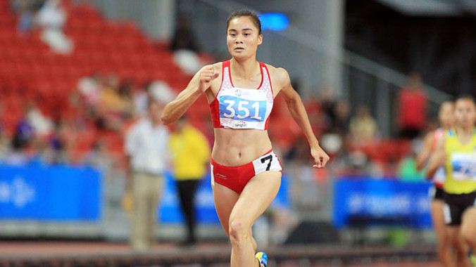 Quách Thị Lan hy vọng sẽ đạt chuẩn dự Olympic Brazil 2016 sau chuyến tập huấn tại Mỹ. Ảnh: VSI