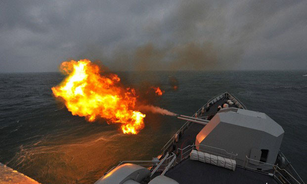 Một cuộc tập trận bắn đạn thật của Trung Quốc.