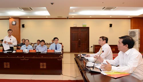 Quang cảnh buổi làm việc. Ảnh: Sài Gòn Giải Phóng