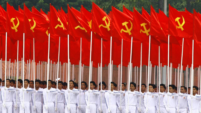 Diễu hành Kỷ niệm Quốc khánh 2/9. Ảnh: Hồng Vĩnh