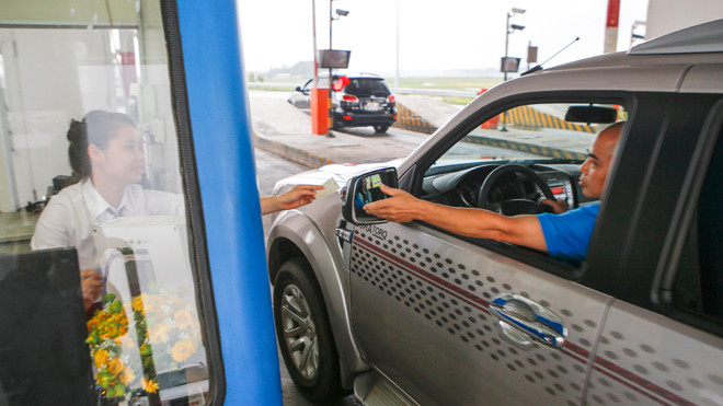 Trạm thu phí cao tốc Hà Nội - Lào Cai. Ảnh: Ngọc Châu