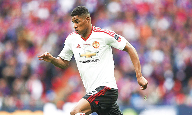 Rashford toả sáng rực rỡ trong màu áo M.U. Ảnh: GETTY IMAGES