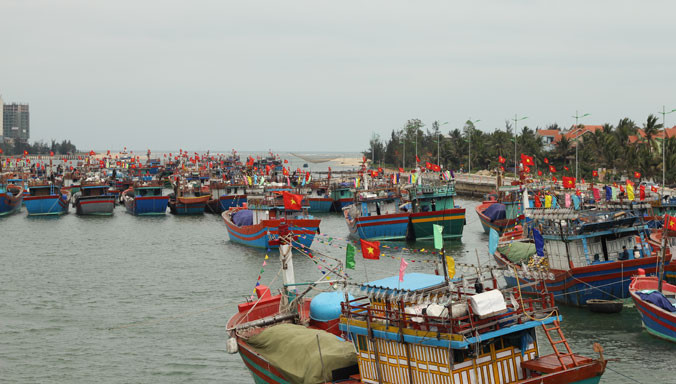 Ông Năm như là thủ lĩnh tinh thần cho ngư dân Bảo Ninh.